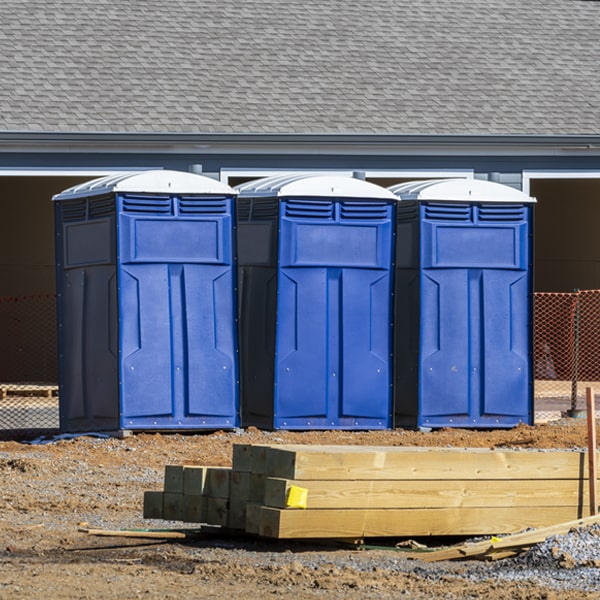 how can i report damages or issues with the portable restrooms during my rental period in San Leanna TX